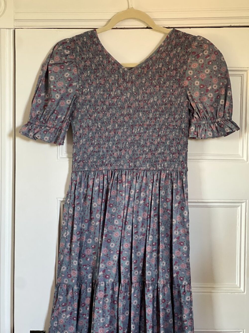 Christy Dawn the brooklyn dress in lilac blooms in Extra Small - Picture 5 of 5